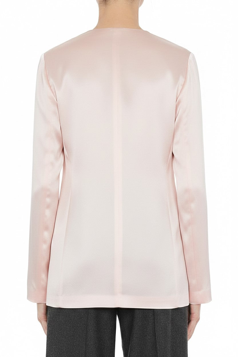 Blazer en satin brillant - Pink