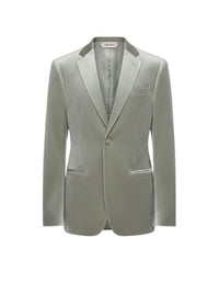 Veste tailleur à boutonnage simple - Green