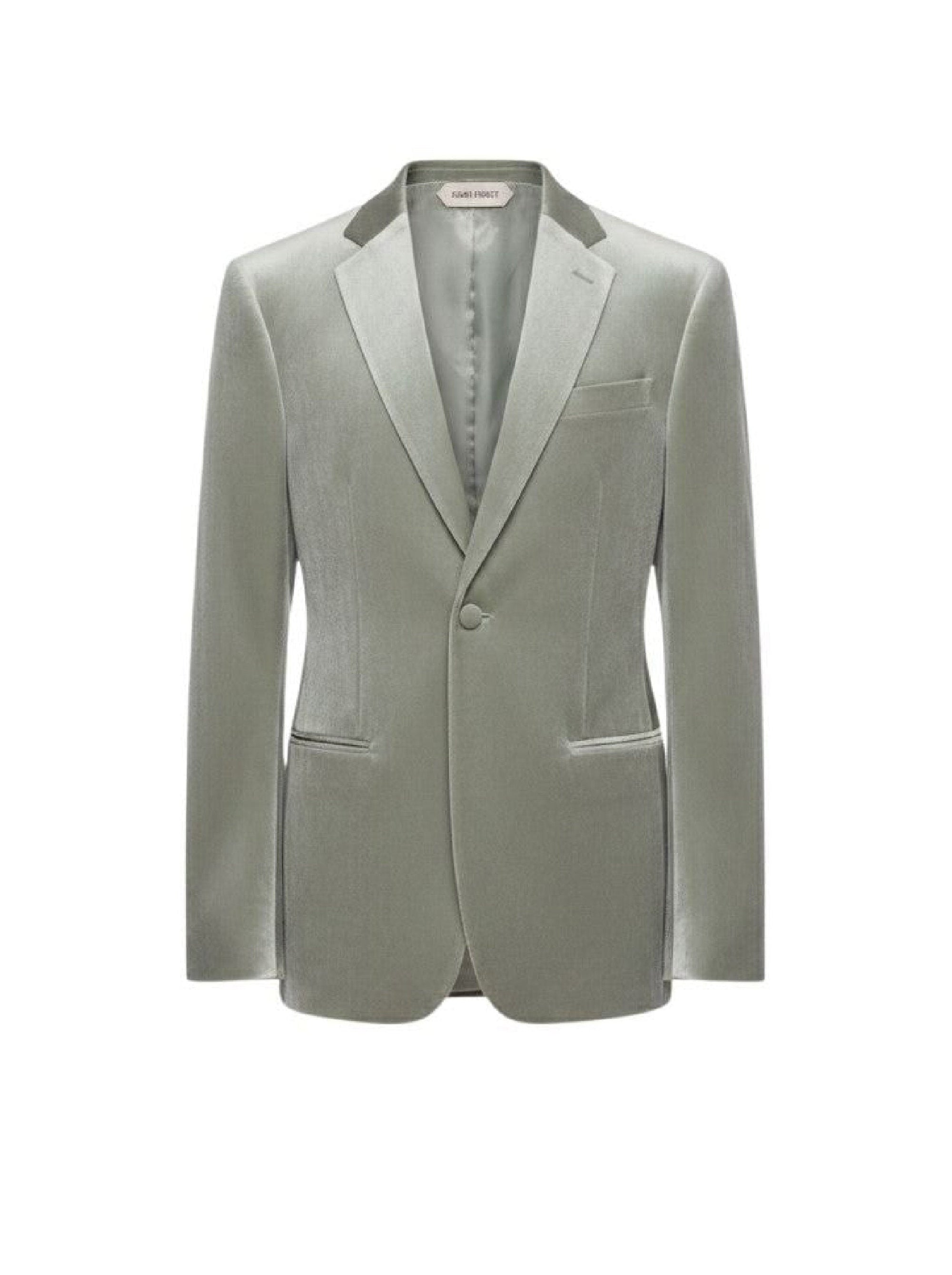 Veste tailleur à boutonnage simple - Green