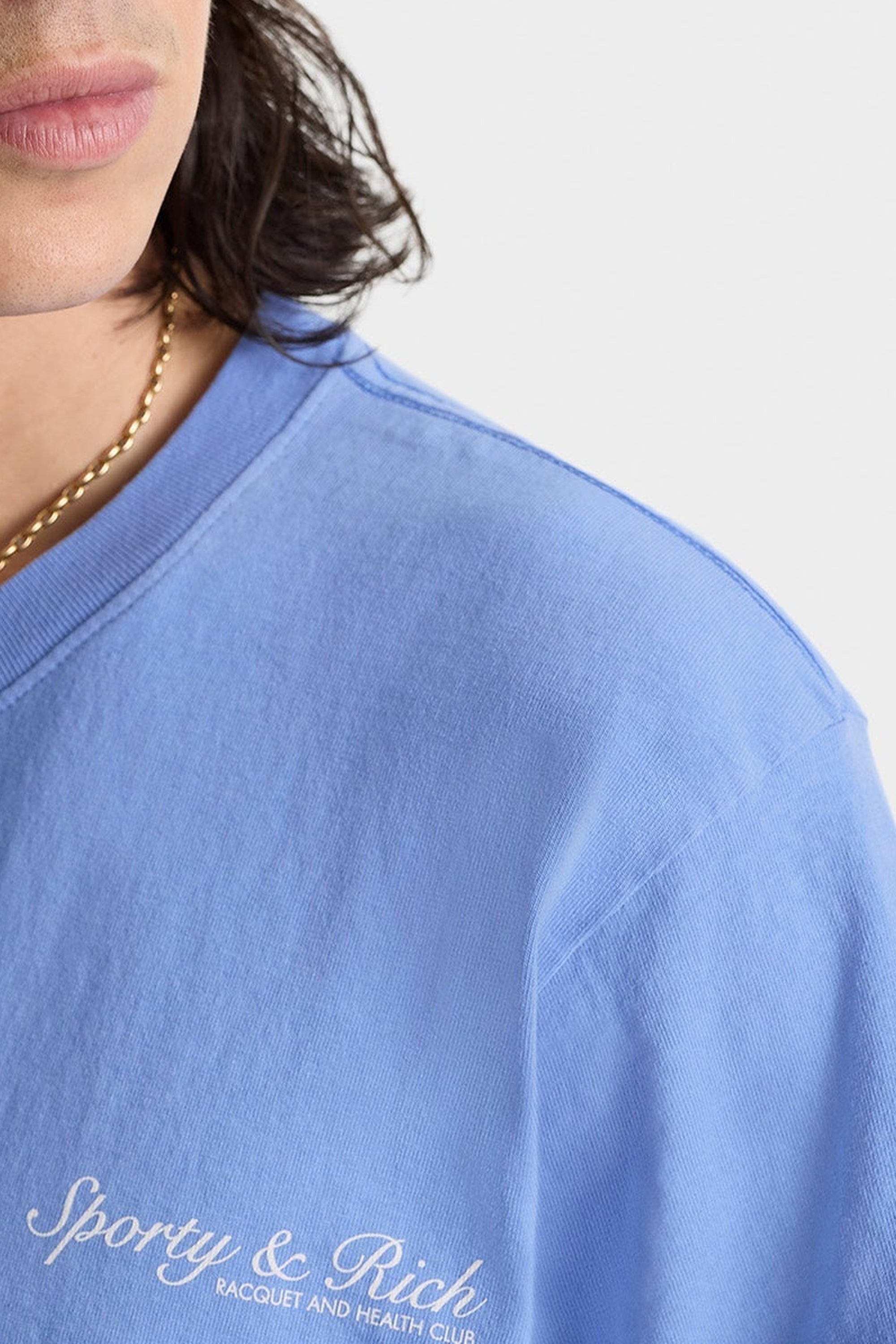 T-shirt Syracuse à impression - Flax Blue