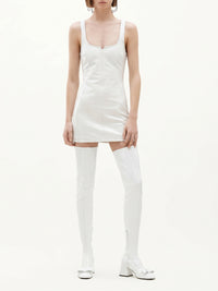 Robe hirondelle en vinyle - Blanc Casse
