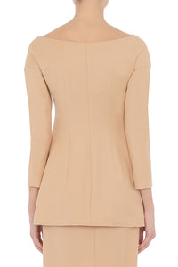 Veste de tailleur en laine - Brown & Yellow
