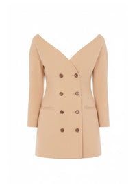 Veste de tailleur en laine - Brown & Yellow