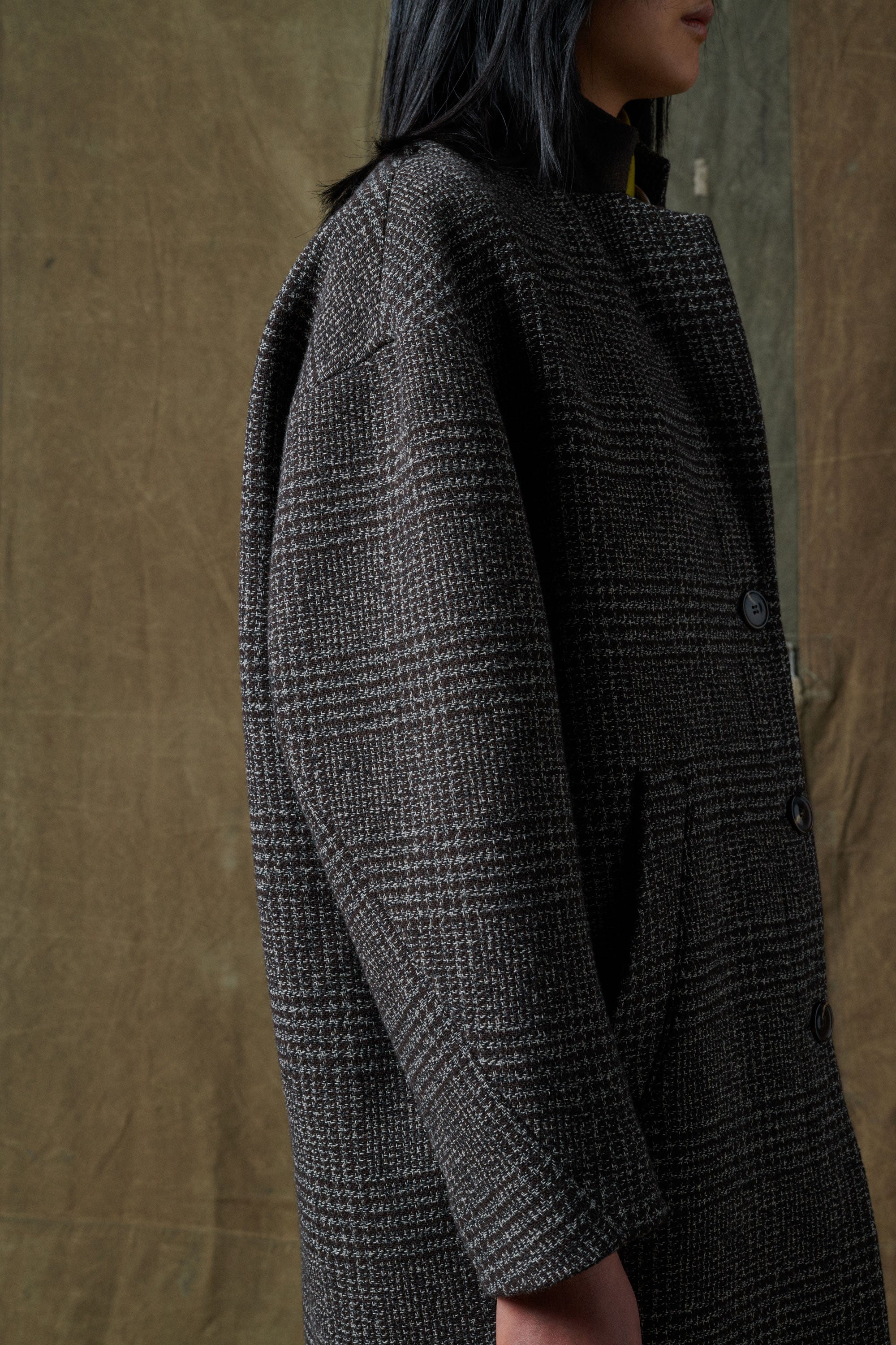 MARRON/GRIS _ Manteau Rochester - Marron & gris