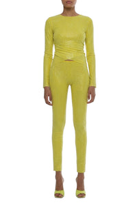 Legging à cristaux - Brown