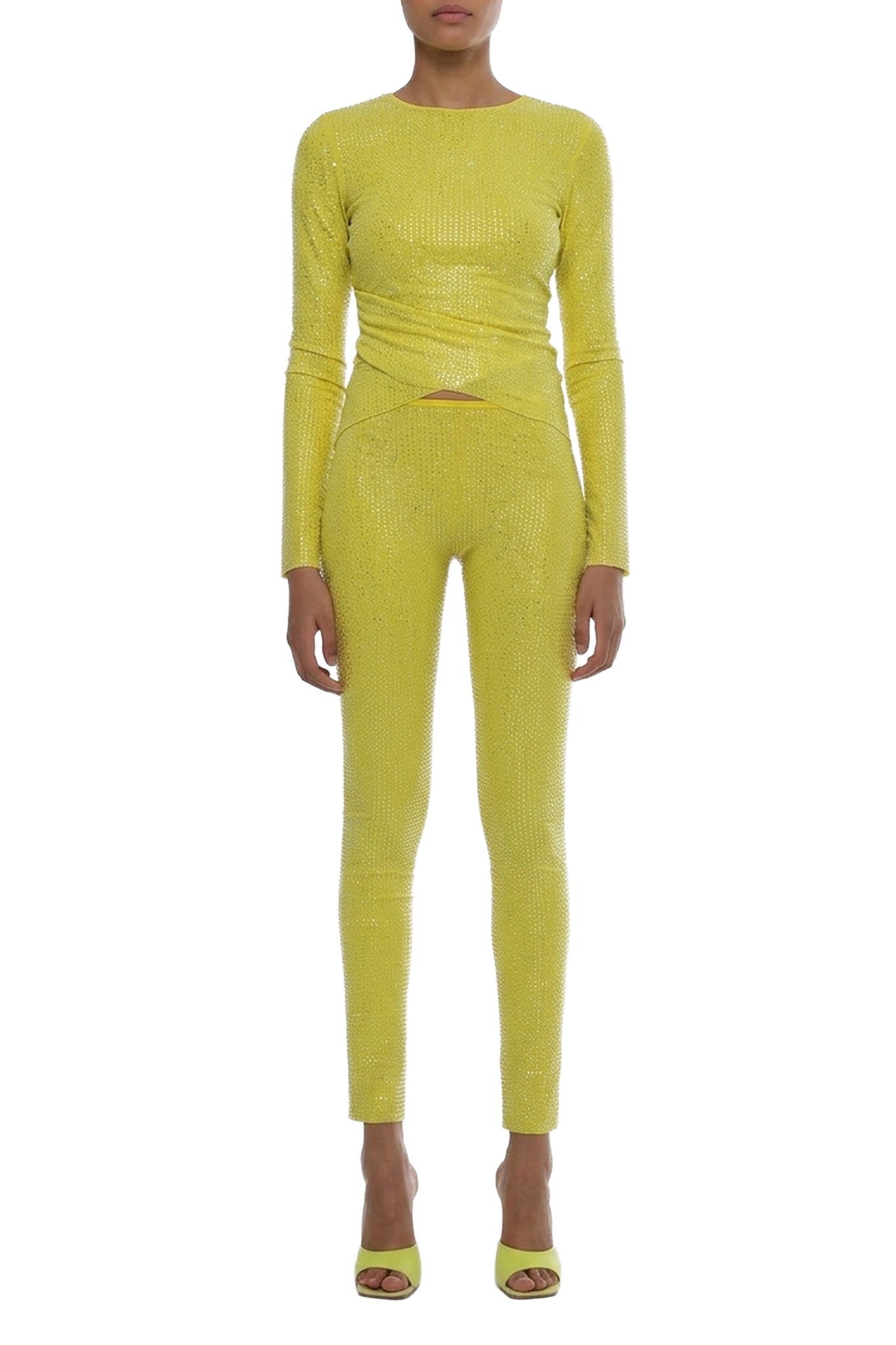 Legging à cristaux - Brown