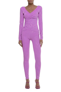 Legging à cristaux - Vibrant Lilac