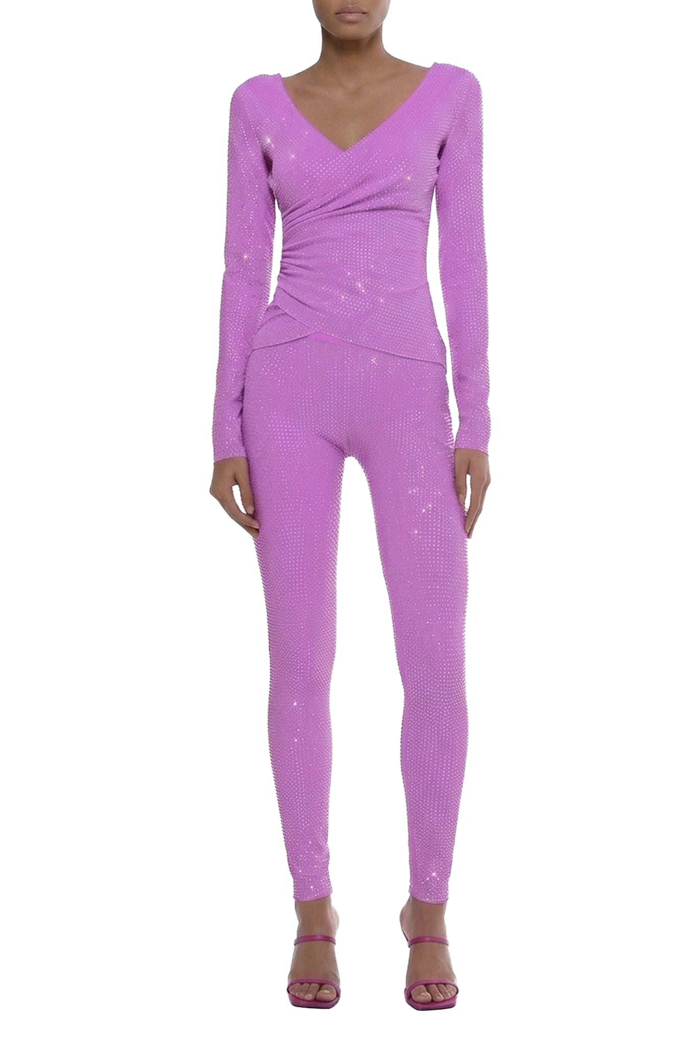 Legging à cristaux - Vibrant Lilac