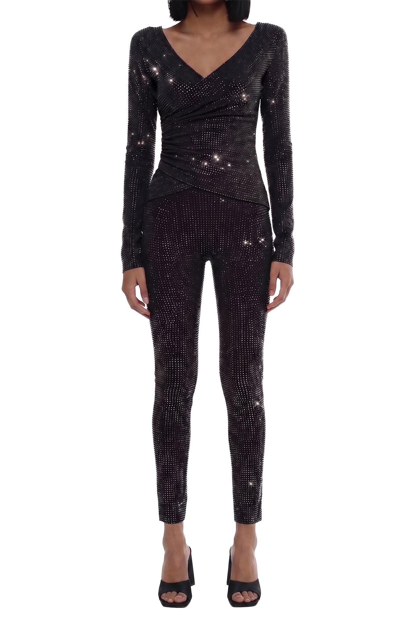 RECOLO BLACK /// Legging à cristaux - Black