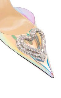 Triple Heart 110 rhinestone slingback - Iridescent