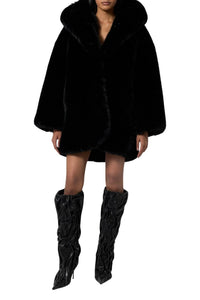 Manteau à capuche - Black