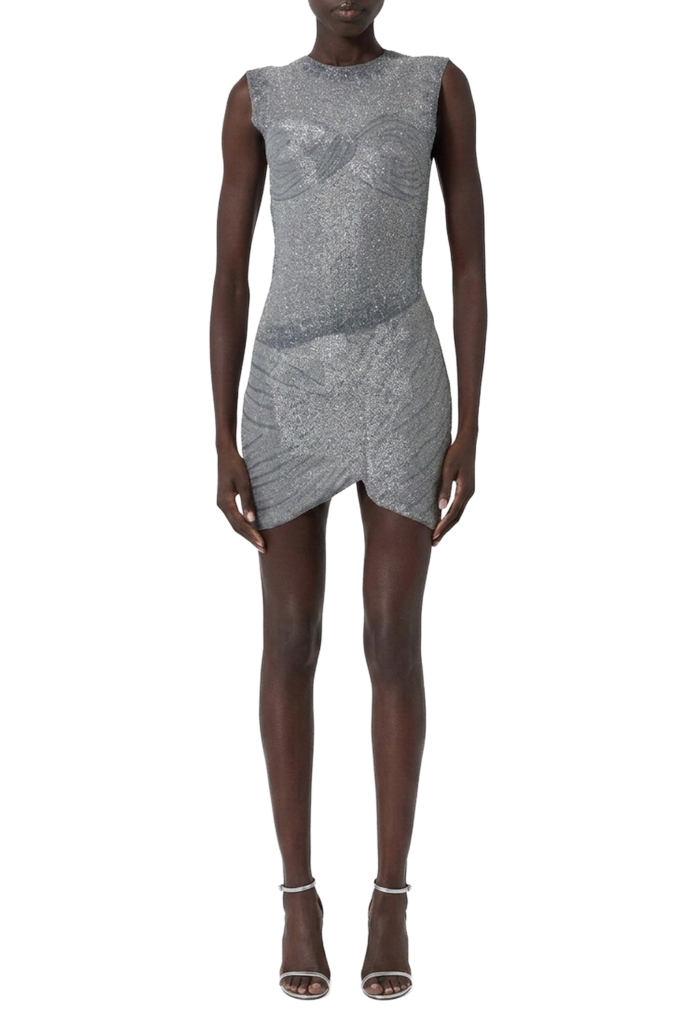 SILVER // ABITO RICAMATO/EMBROIDERED DRESS