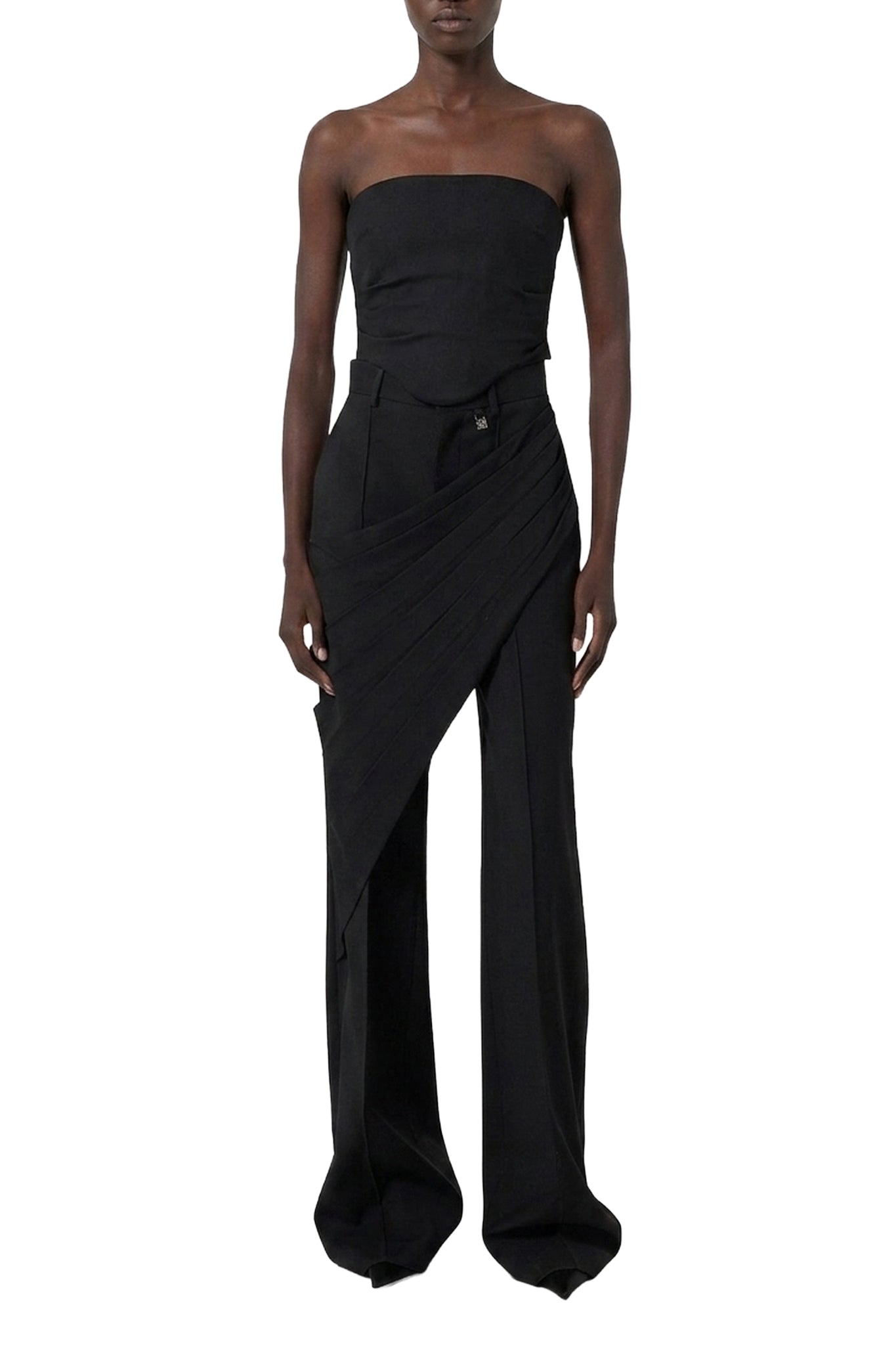 Pantalon tailleur en laine - Black