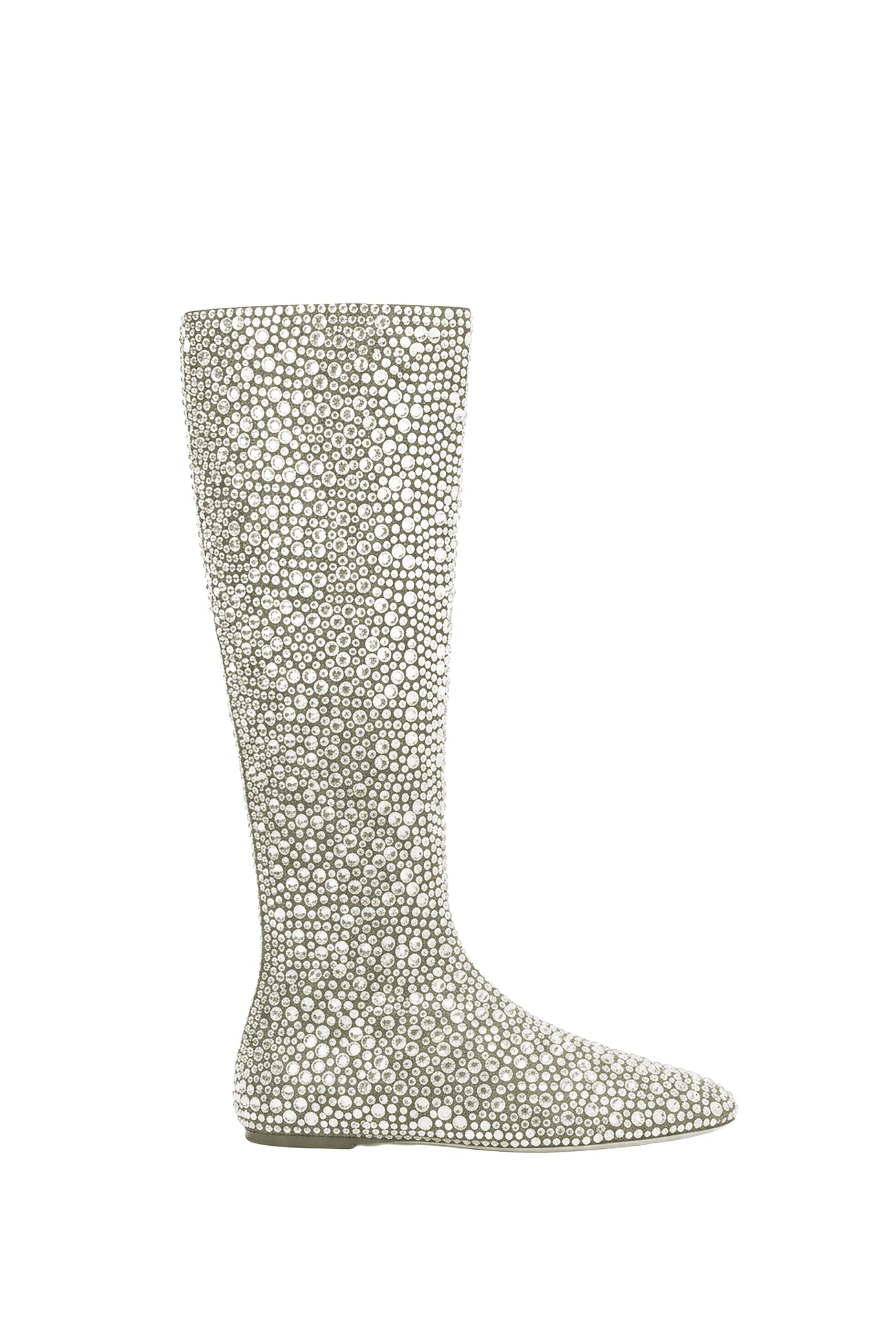 Bottes à strass - Beige