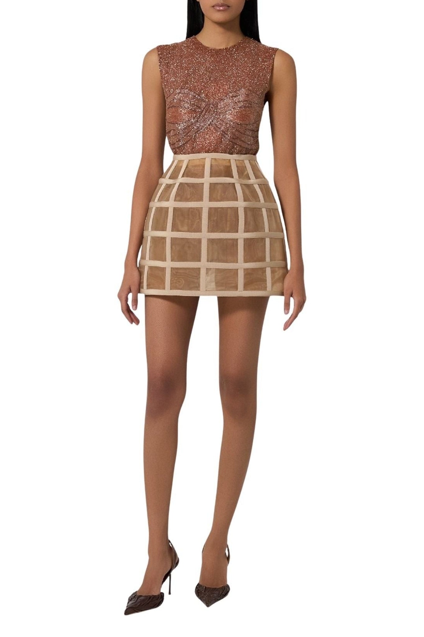 BRONZE // TOP RICAMATO/EMBROIDERED TOP