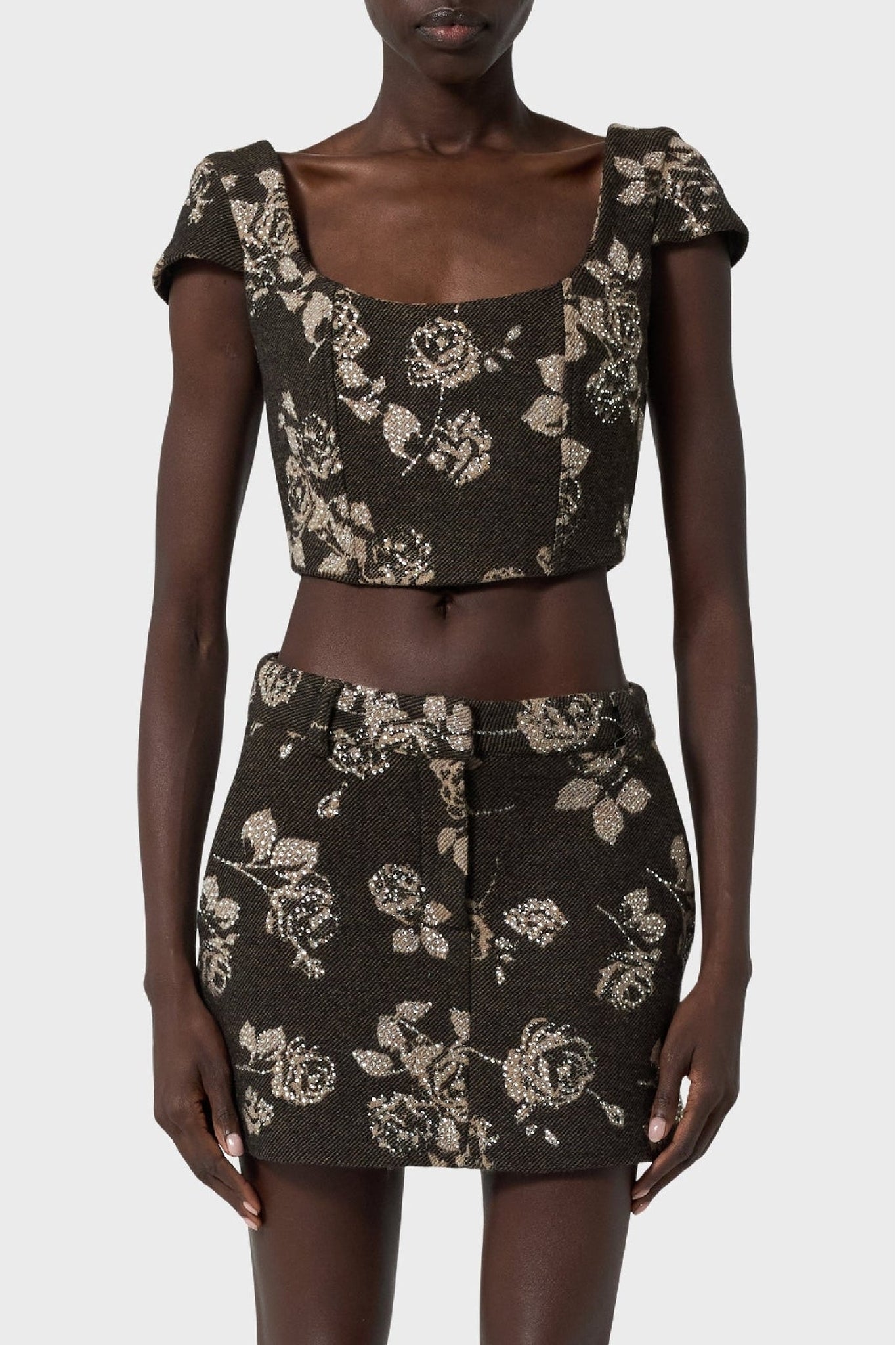 Top en laine - Brown