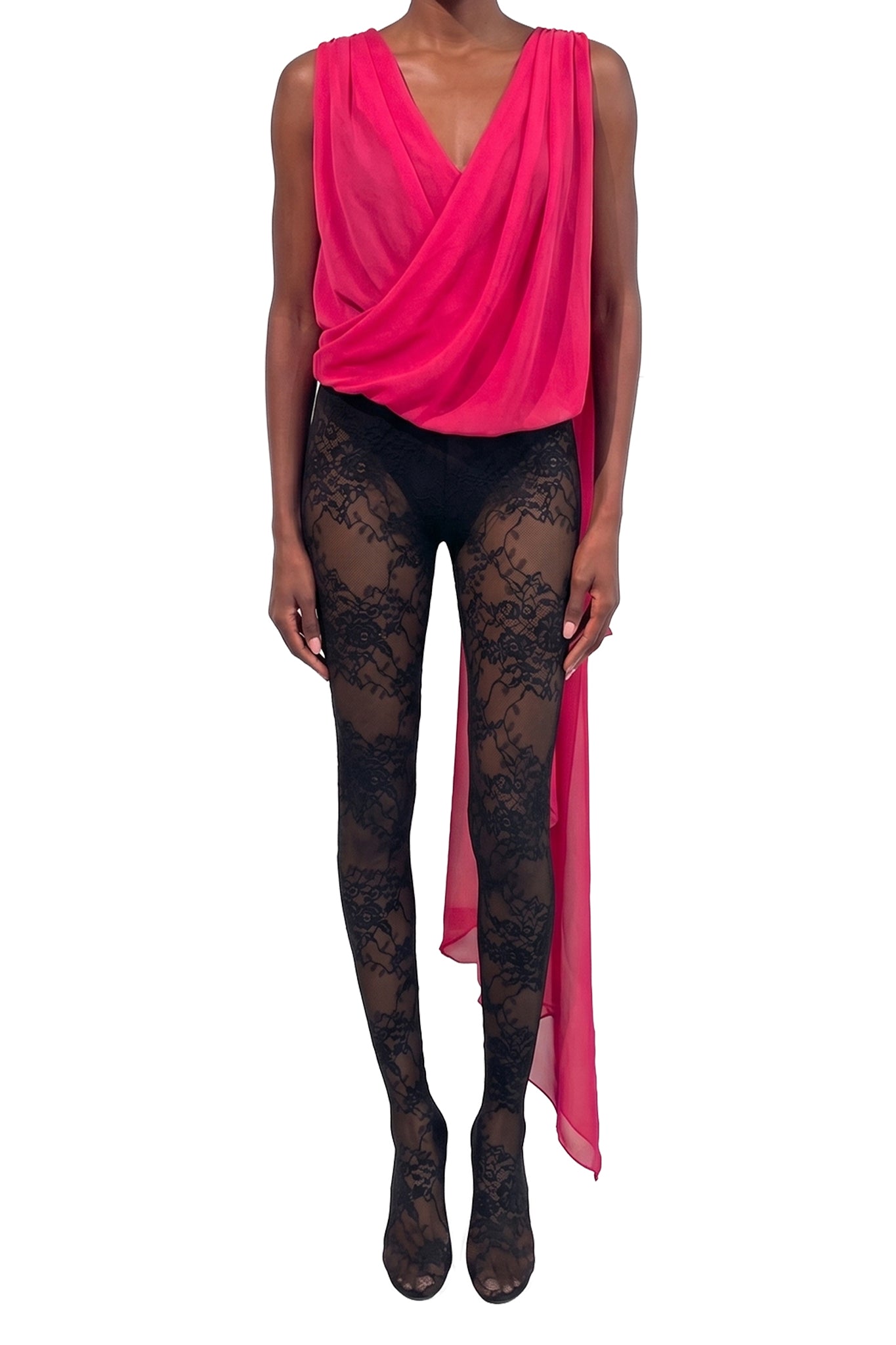 RECOLO NOIR /// Legging fuseau en dentelle - Black