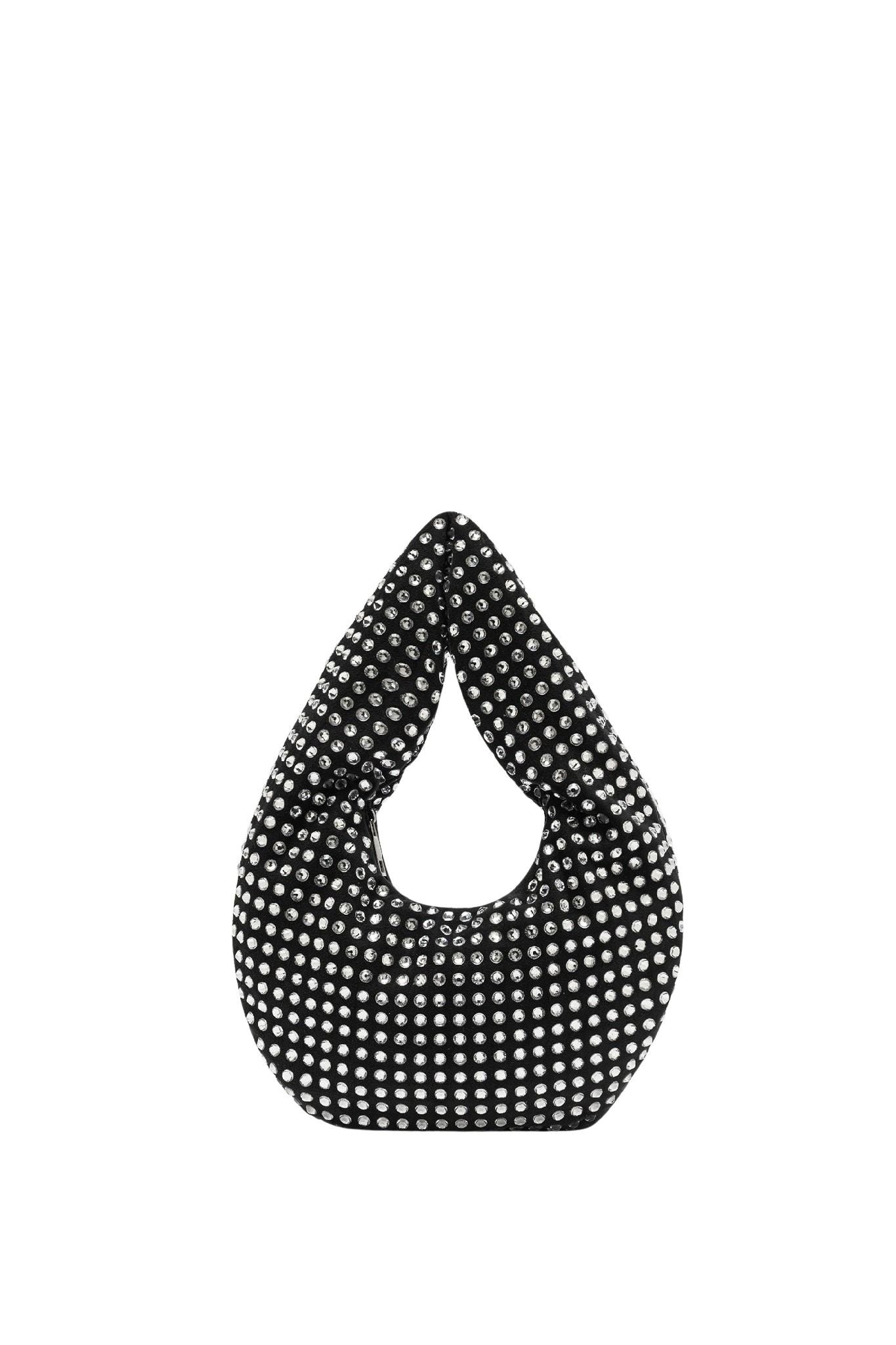 Mini sac à cristaux - Black
