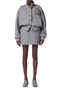 RECOLO GREY /// GREY // BOMBER/BOMBER JACKET