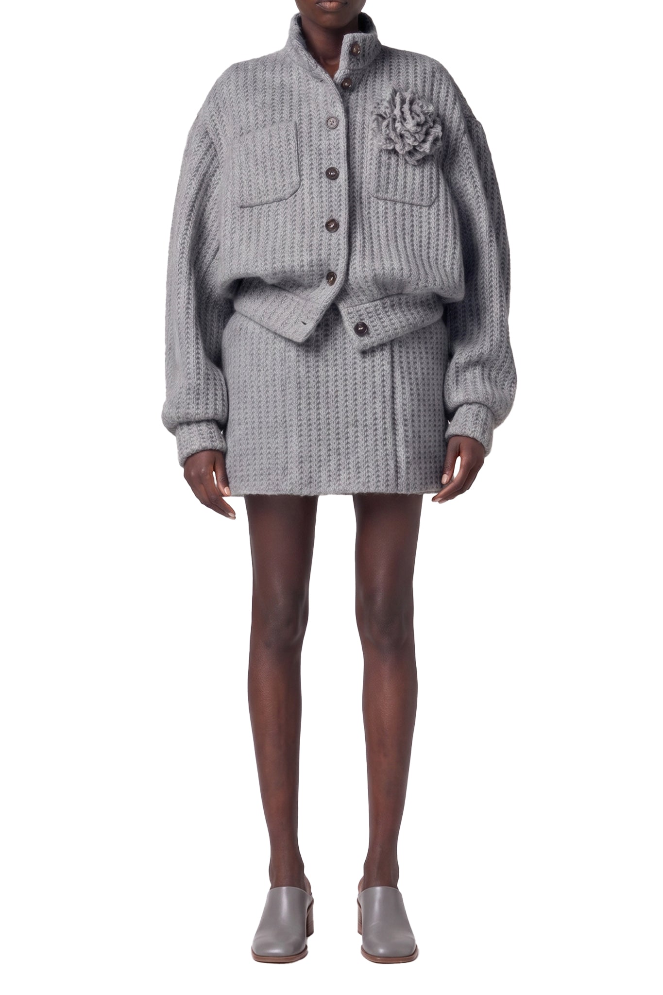RECOLO GREY /// GREY // BOMBER/BOMBER JACKET