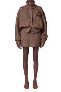 RECOLO BROWN /// BROWN // BOMBER/BOMBER JACKET