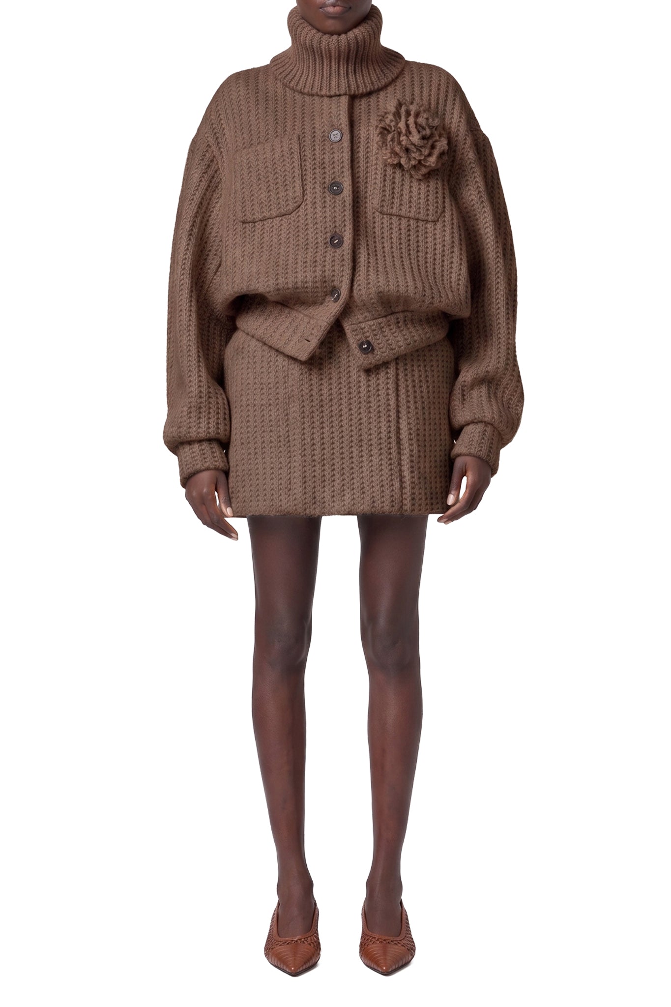 RECOLO BROWN /// BROWN // BOMBER/BOMBER JACKET