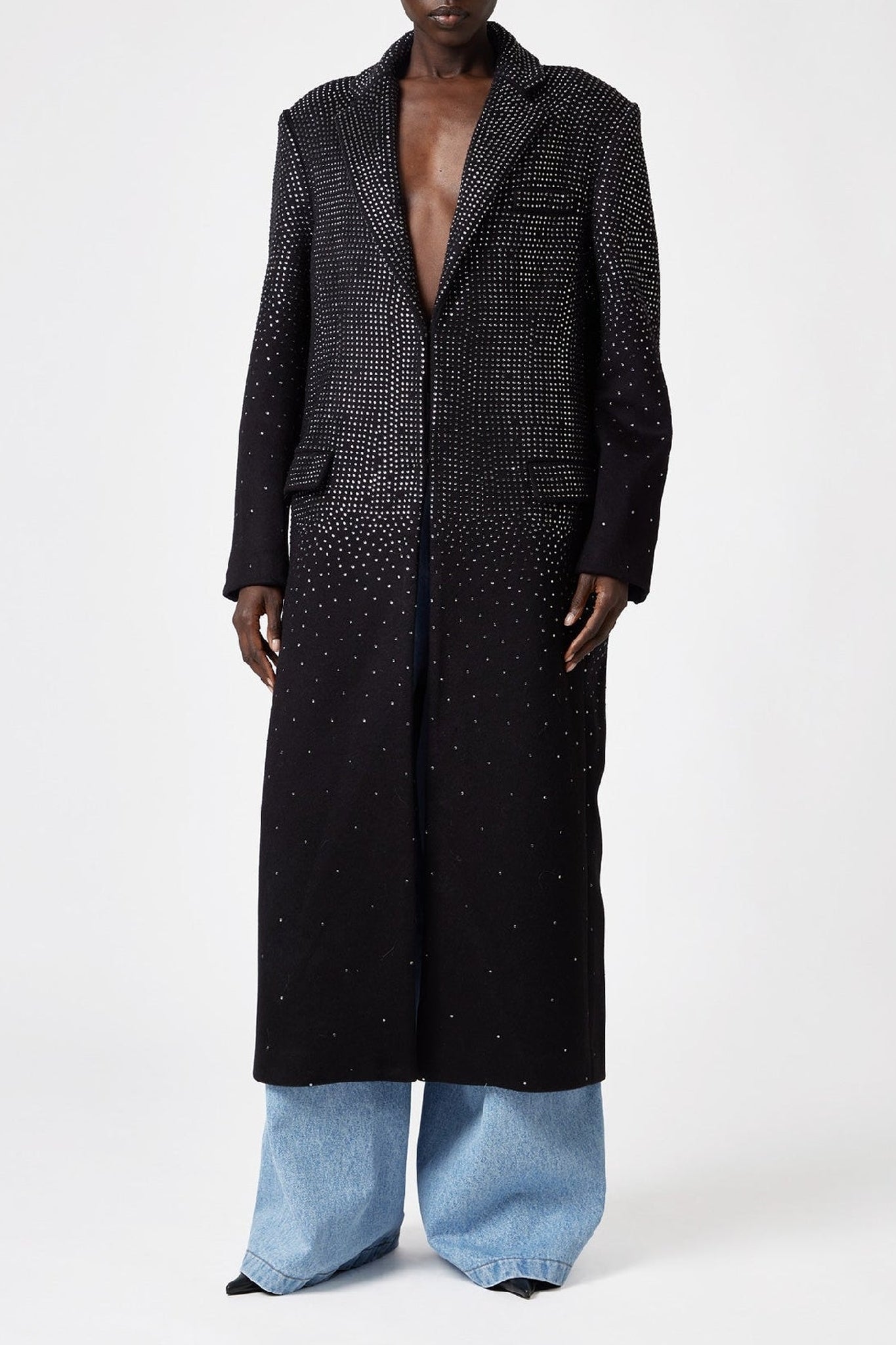 Manteau en laine - Black