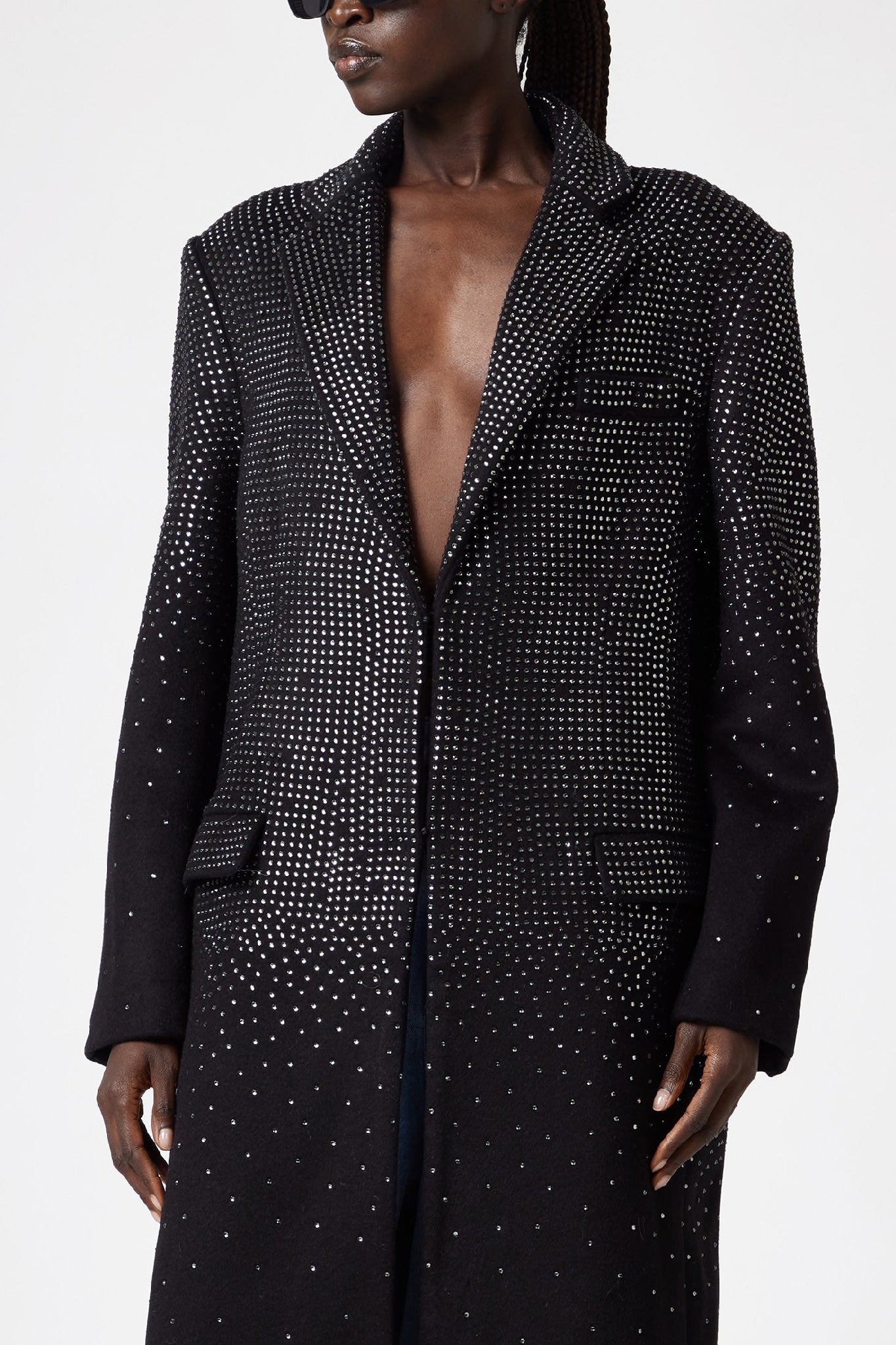 Manteau en laine - Black