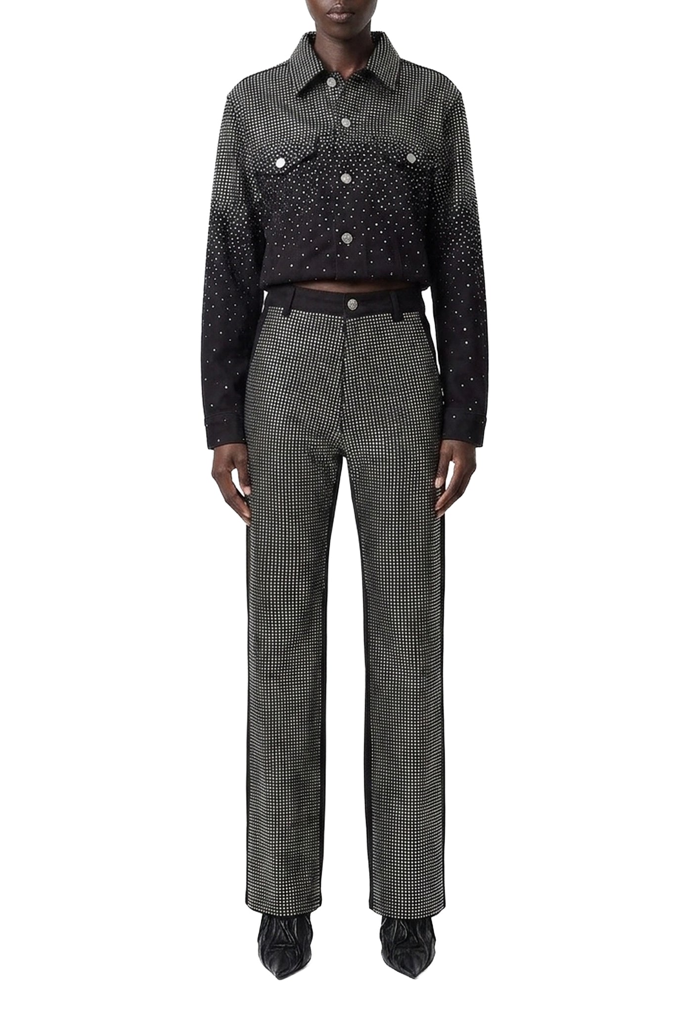 Pantalon à coupe droite - Black