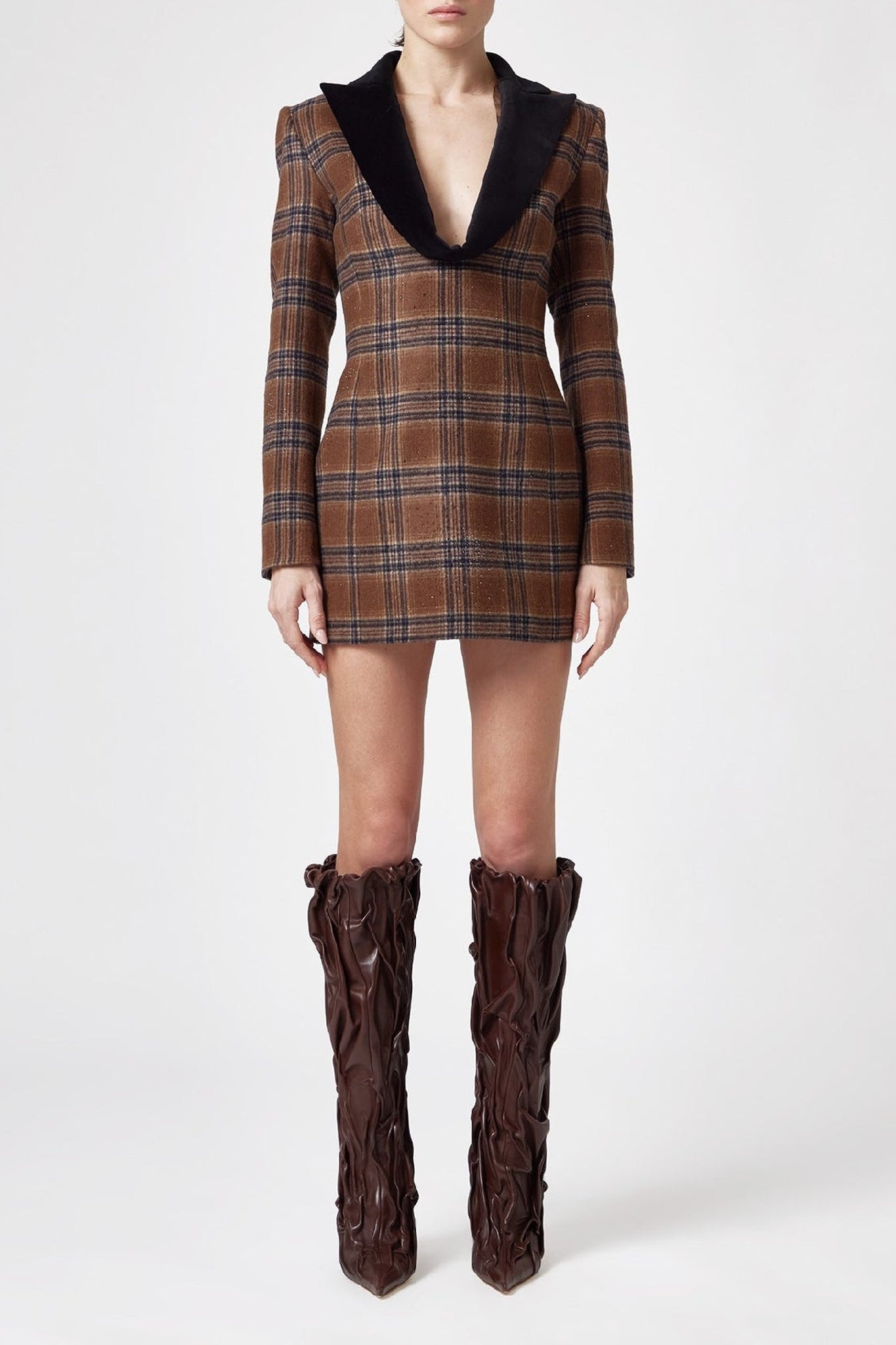 Robe en laine - Brown