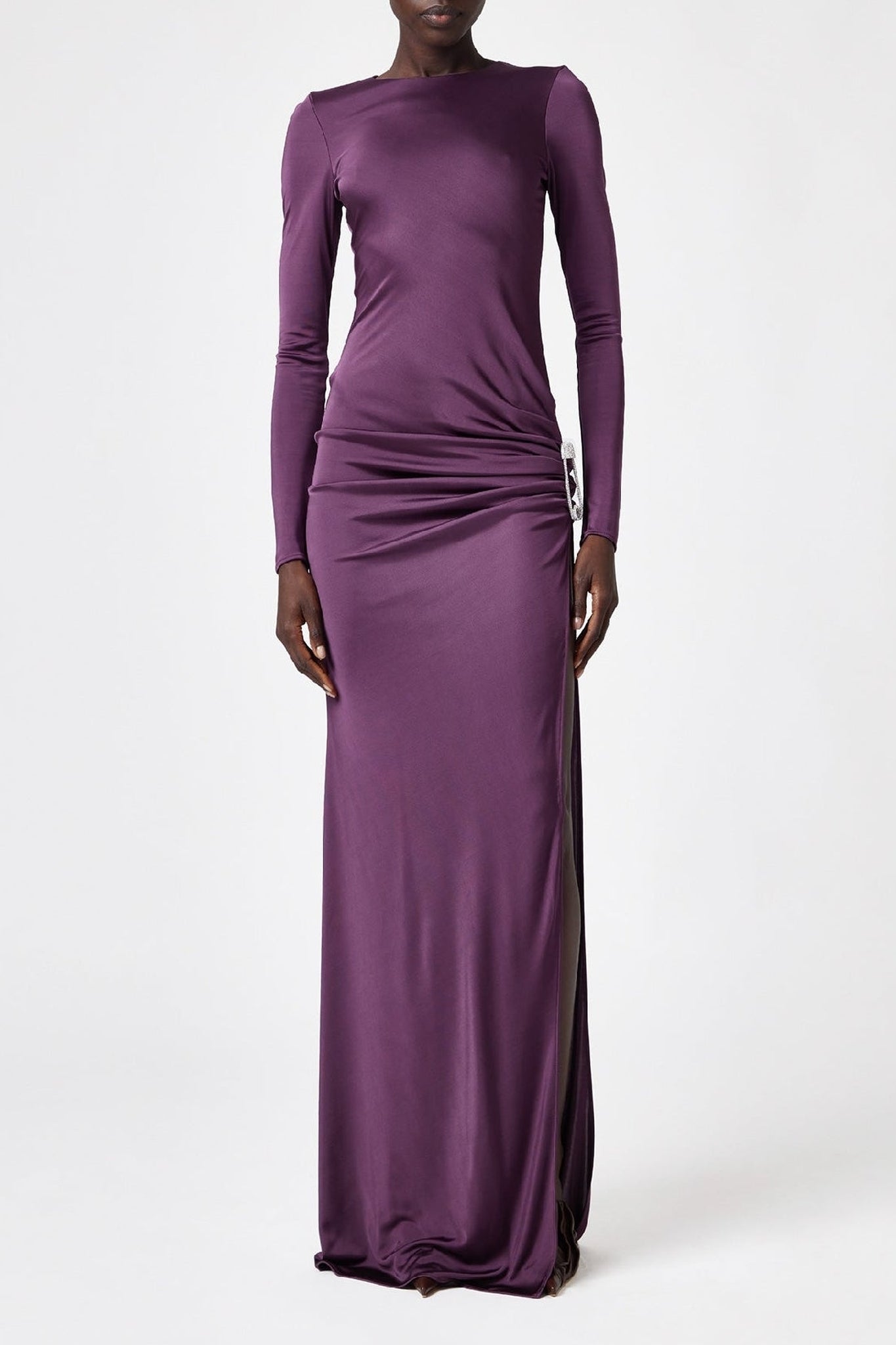 Robe longue brillante - Cherry