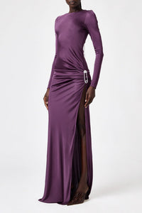 Robe longue brillante - Cherry