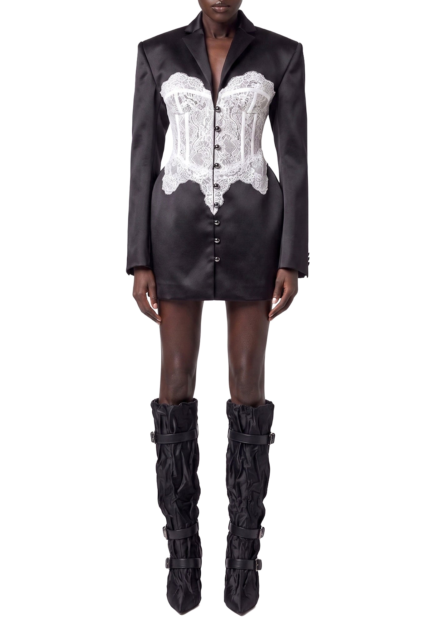 RECOLO BLACK /// Robe blazer avec bustier - Black
