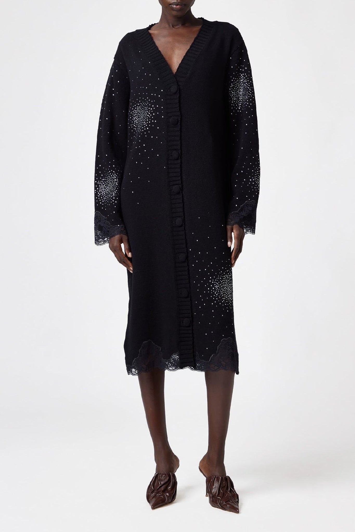 Robe en laine - Black