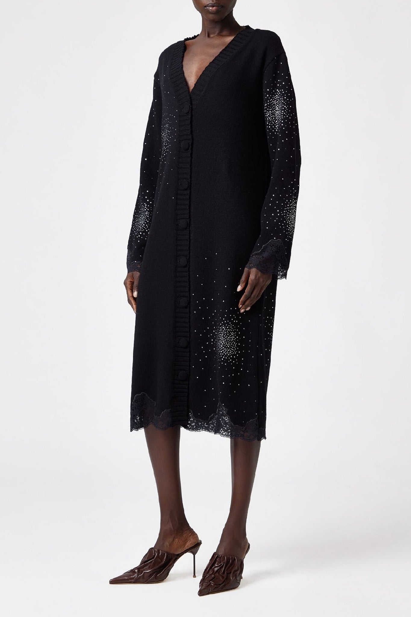 Robe en laine - Black