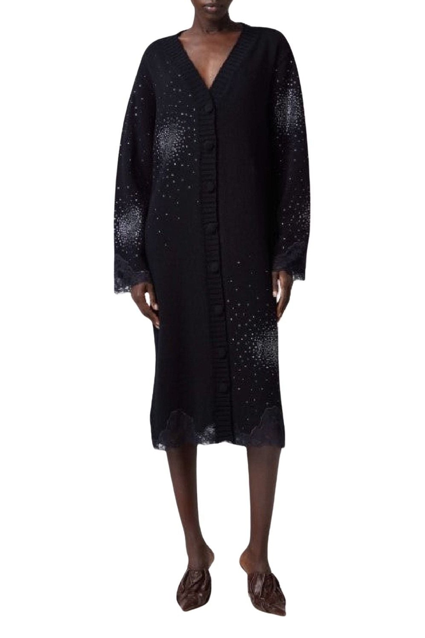 Robe en laine - Black