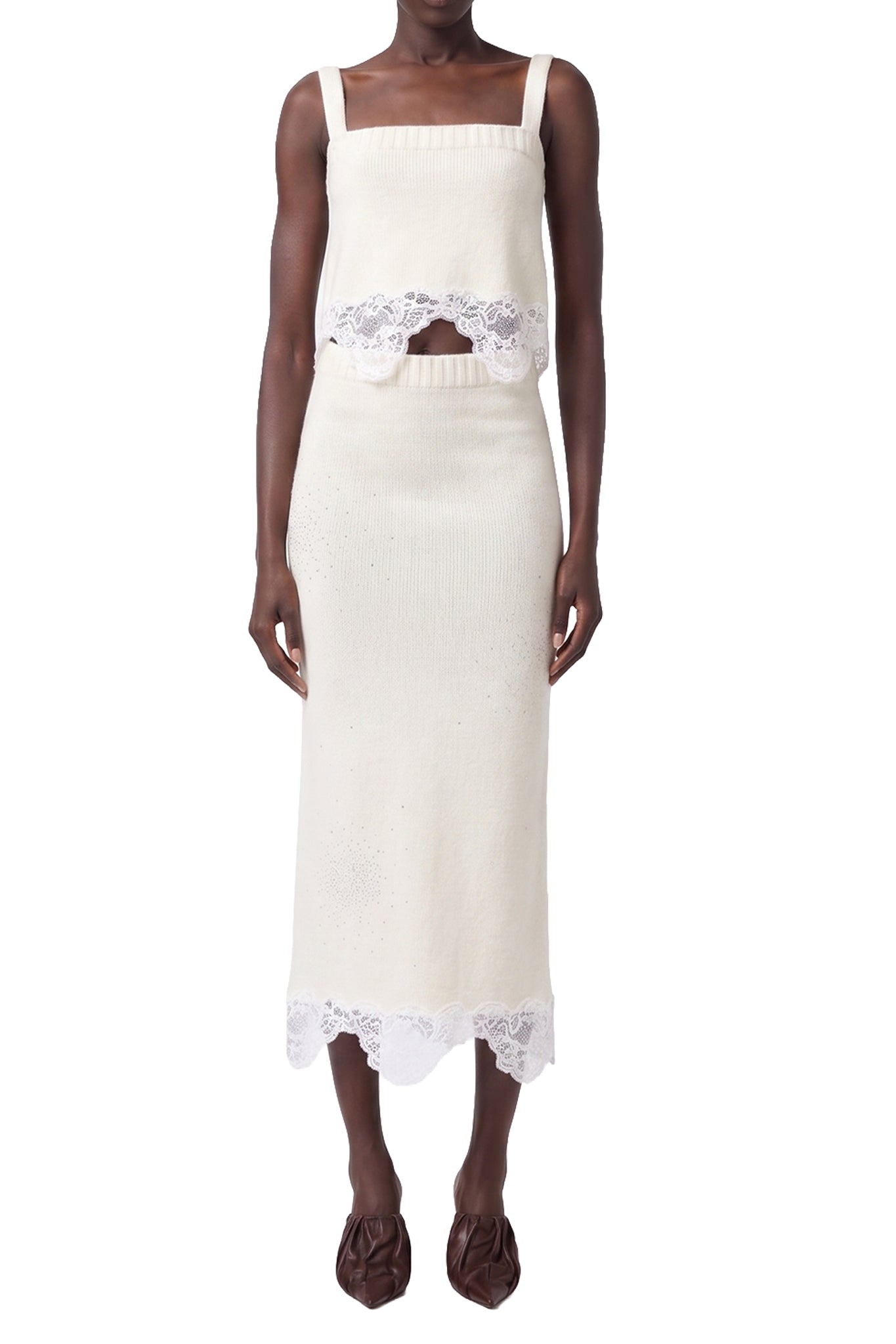 RECOLO OFF WHITE /// OFF WHITE // GONNA/SKIRT