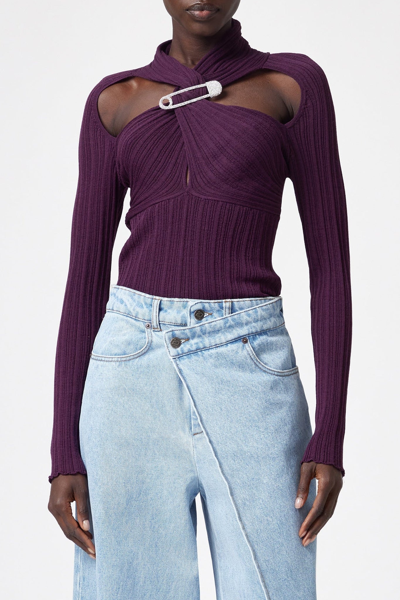 Pull en laine - Bordeaux