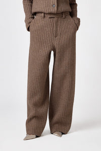 Pantalon tailleur - Brown
