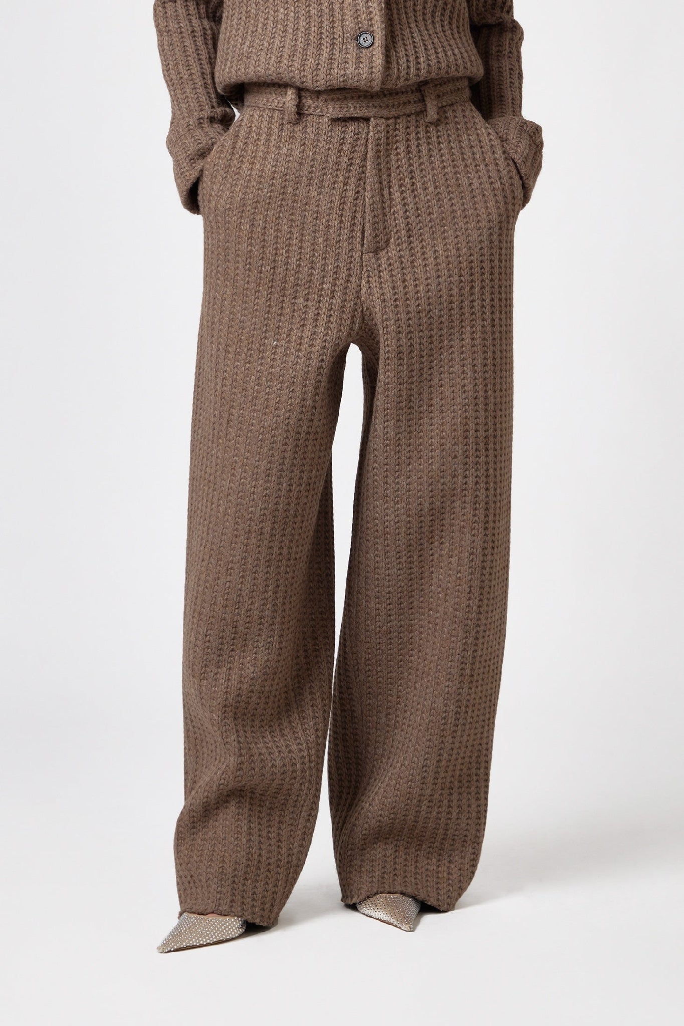 Pantalon tailleur - Brown