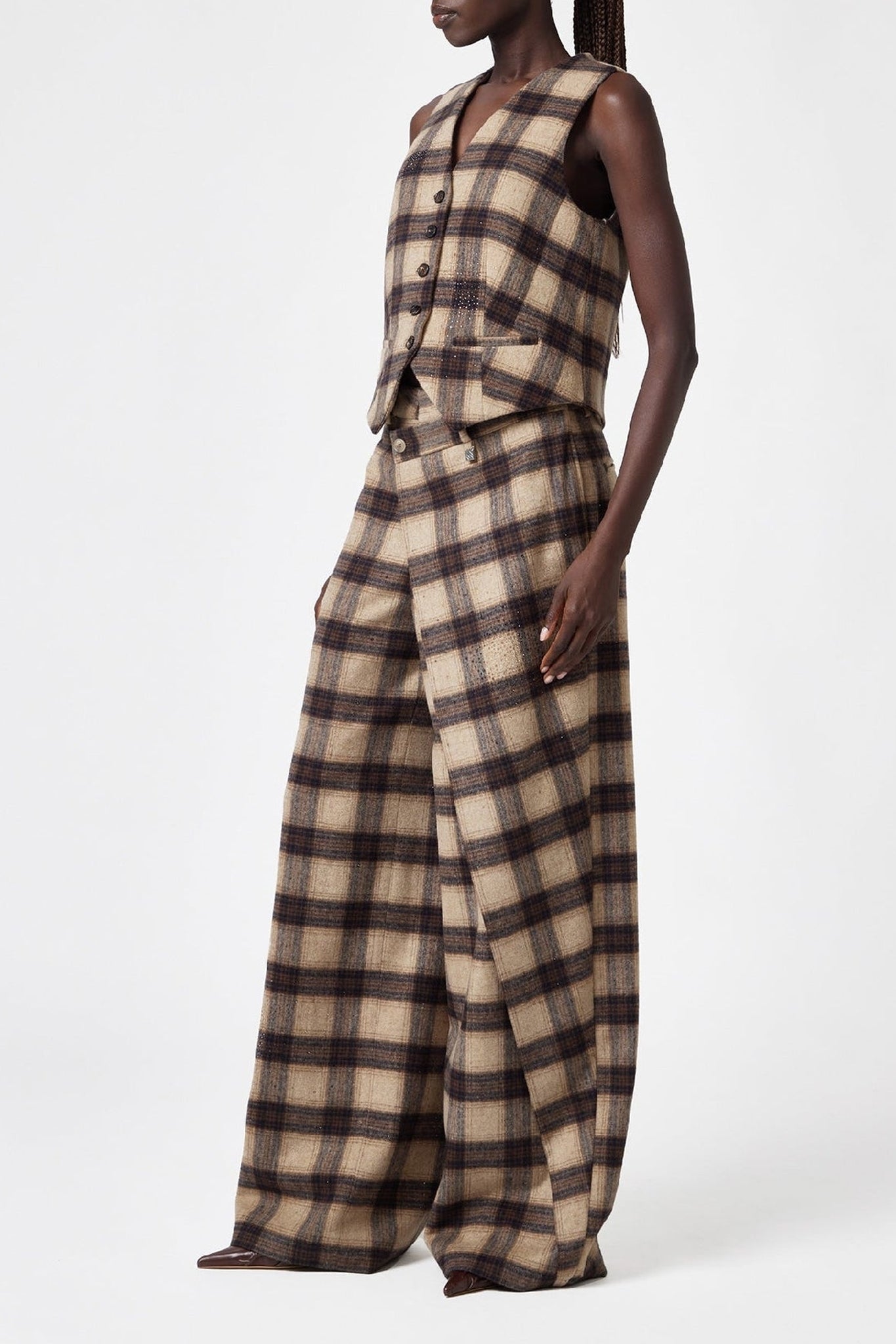 Pantalon en laine - Beige