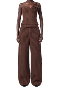 RECOLO BROWN /// BROWN // TOP/BUSTIER