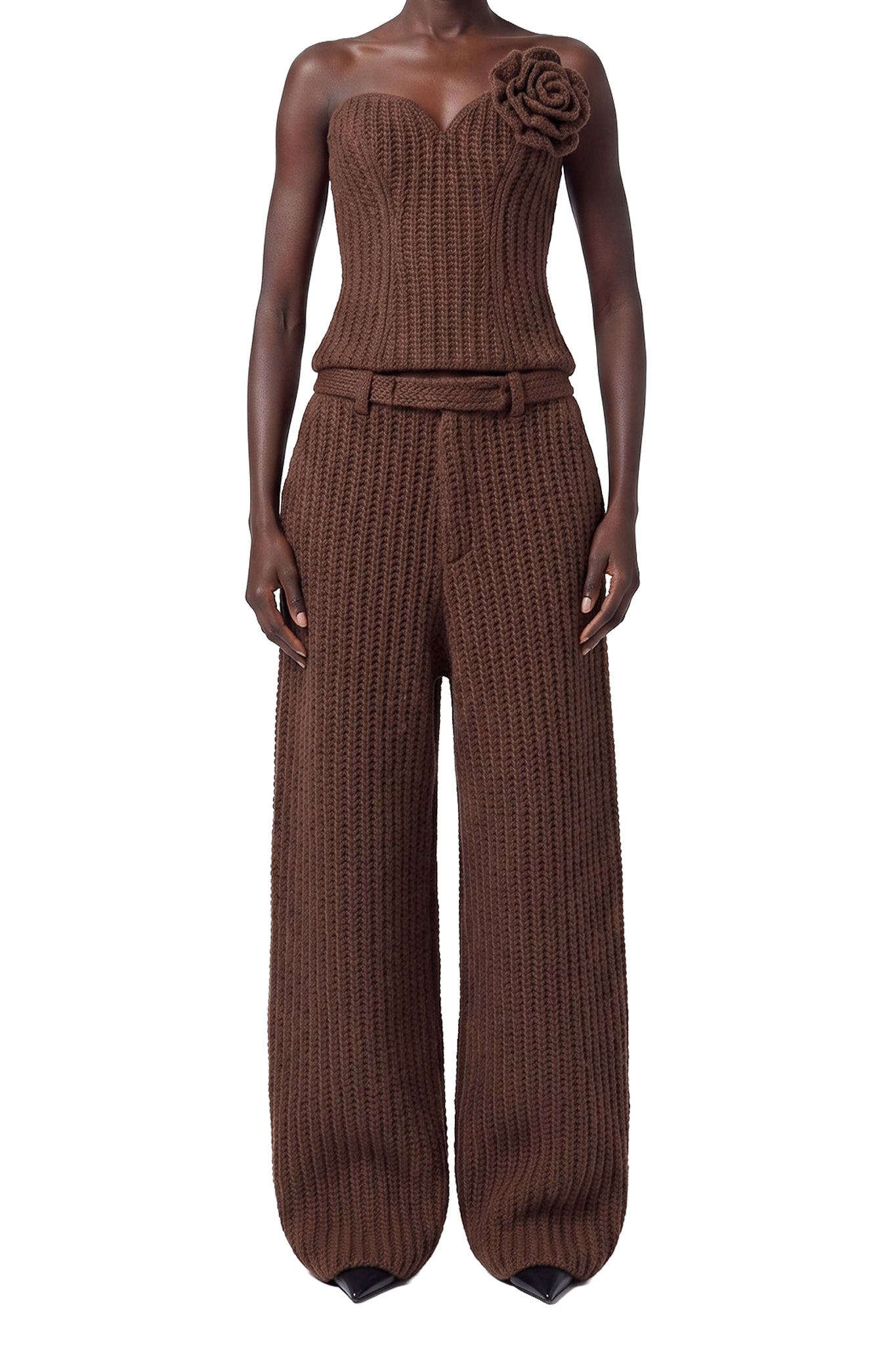 RECOLO BROWN /// BROWN // TOP/BUSTIER
