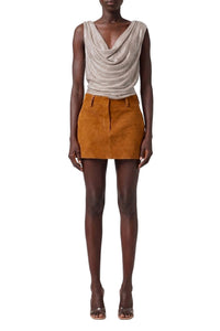 Top à cristaux - Beige
