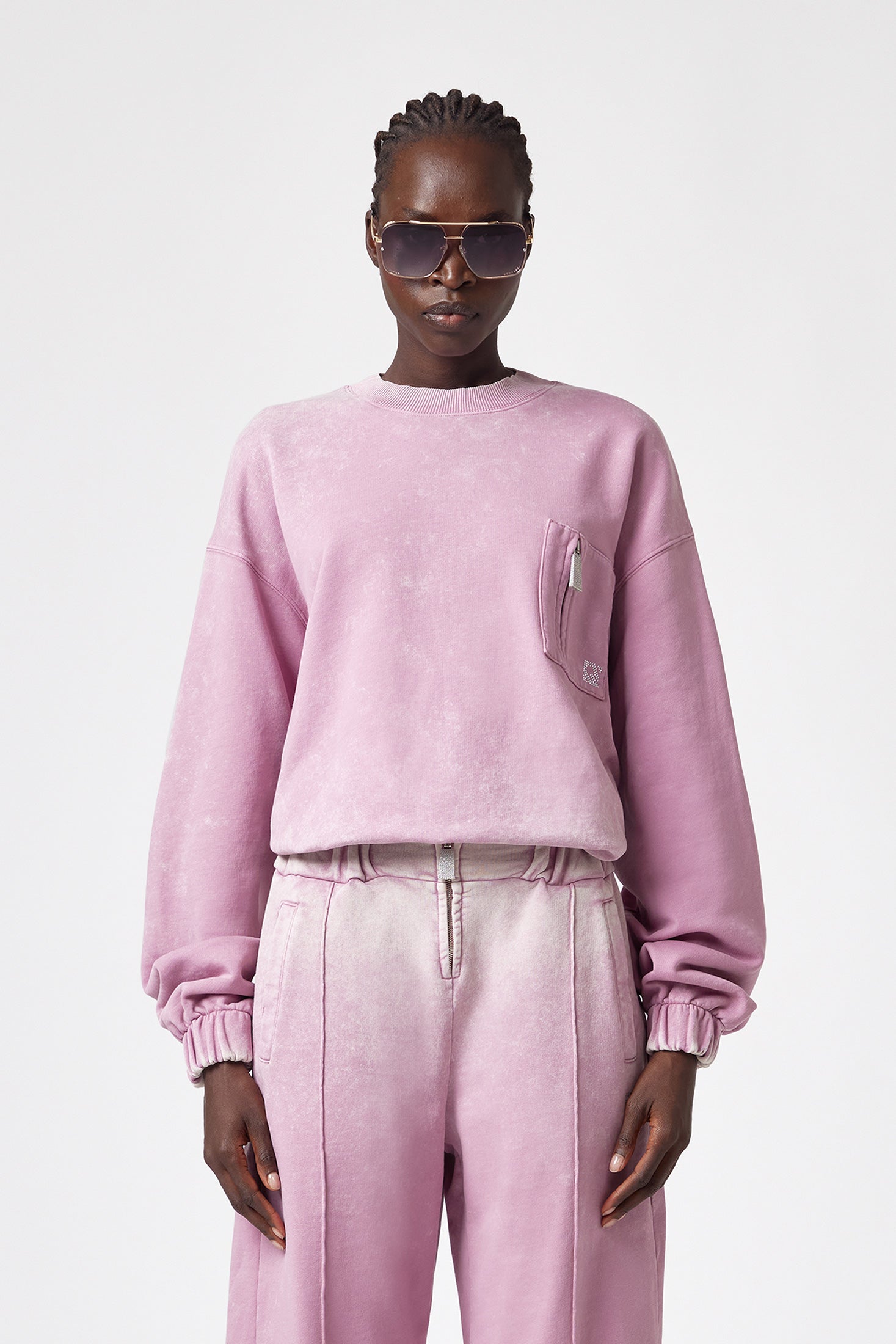 PINK // FELPA GIROCOLLO/CREWNECK