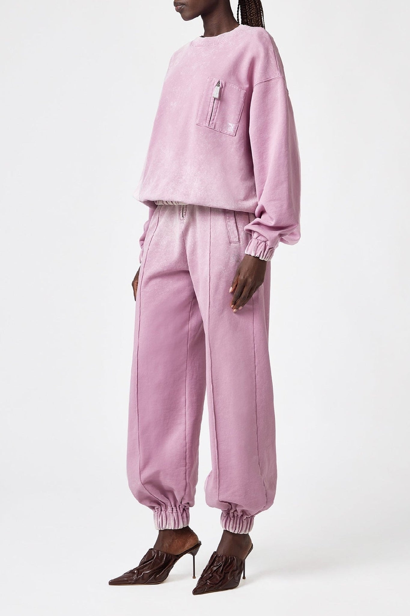 Sweat col rond - Pink