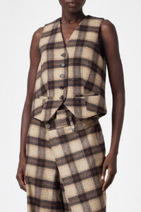 Gilet en laine - Brown