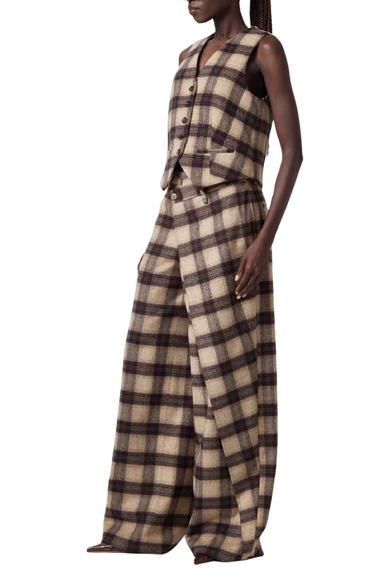 Gilet en laine - Brown
