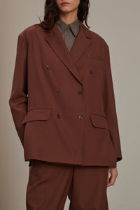 ROSE BRUN VESTE CASUAL COLINE