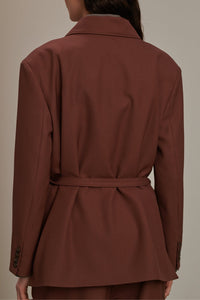 ROSE BRUN VESTE CASUAL COLINE